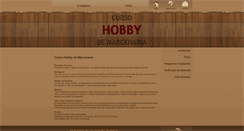 Desktop Screenshot of cursohobbydemarcenaria.com.br