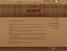 Tablet Screenshot of cursohobbydemarcenaria.com.br